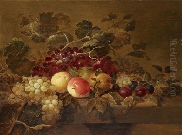 Fruchtestillleben Oil Painting by Roelof Koets