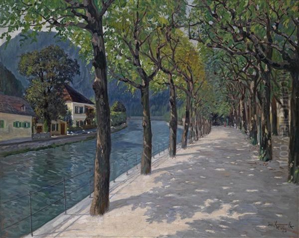 Allee Oil Painting by Jakob Koganowsky