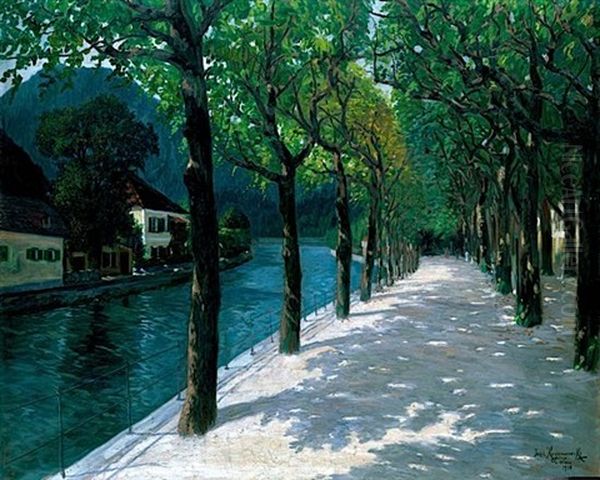 Les Quais Du Danube Oil Painting by Jakob Koganowsky