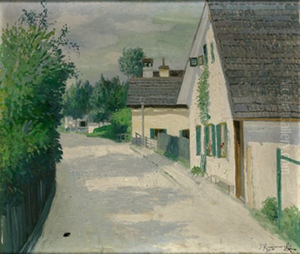 Gartenstrase Oil Painting by Jakob Koganowsky