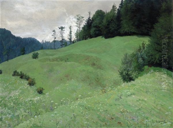 Hugel, Motiv Aus Ischl Oil Painting by Jakob Koganowsky