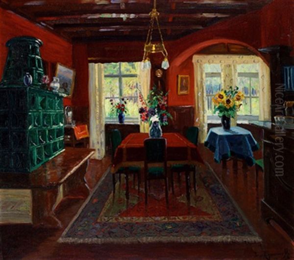 Stube Oil Painting by Jakob Koganowsky