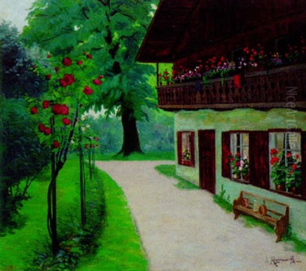 Haus Im Grunen Oil Painting by Jakob Koganowsky