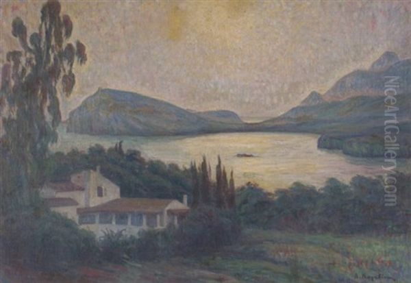 View Of Corfu Oil Painting by Lykourgos Kogevinas