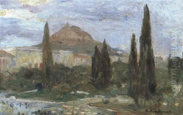 View Of Athens Oil Painting by Lykourgos Kogevinas