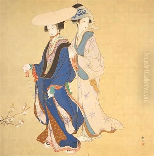 Bijin Oil Painting by Sato Koho