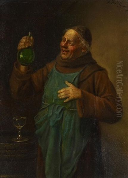 Bruder Kellermeister Oil Painting by Ludwig Dominik Kohrl