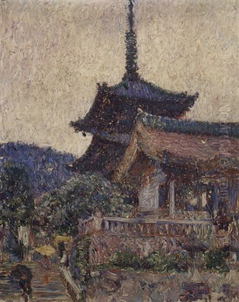 Kyoto Oil Painting by Torajiro Kojima