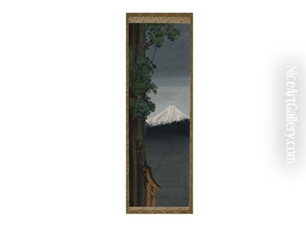 Fuji Oil Painting by Shiba Kokan