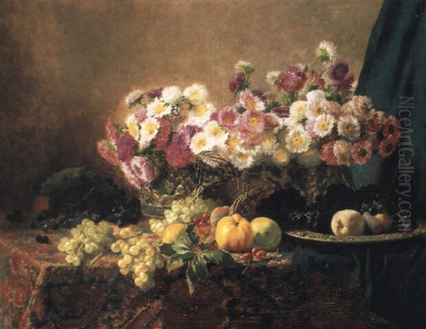 Nature Morte Oil Painting by Henri Kokken