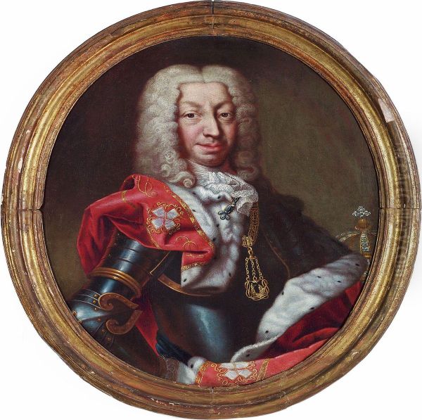 Charles Emanuel Iii Oil Painting by Claudio Francesco Beaumont