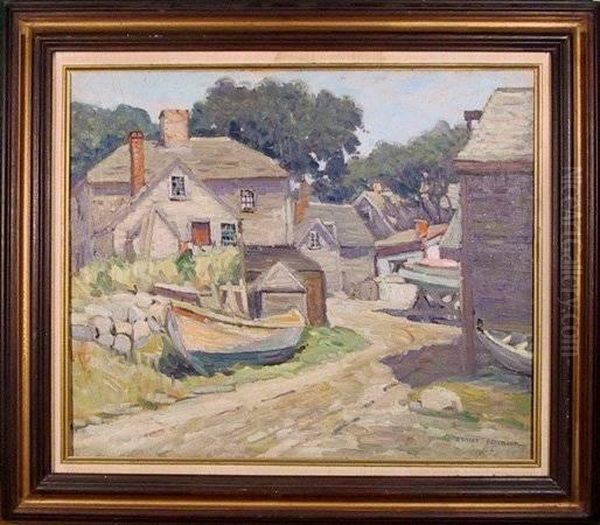 Gloucester, Ma Oil Painting by Ernest Beaumont