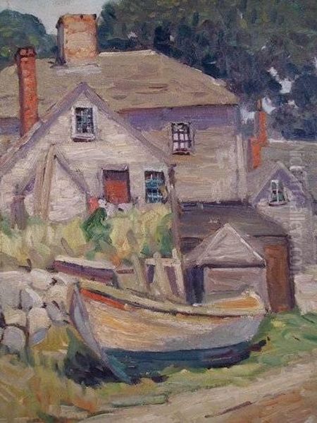 Gloucester, Ma Oil Painting by Ernest Beaumont