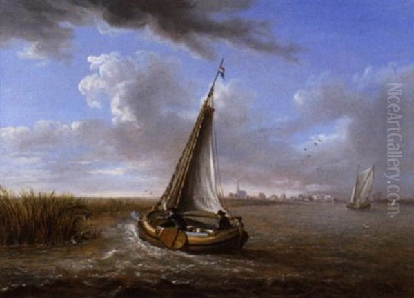 De Eendenjacht Oil Painting by Johann Jacob Koller