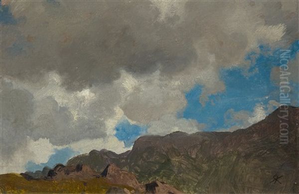 Study Of Clouds by Johann Rudolf Koller