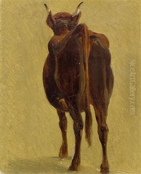 Five Studies Of Cows by Johann Rudolf Koller