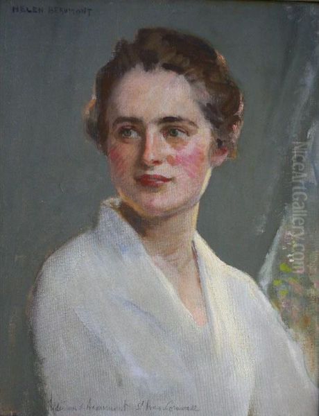 Portrait Of Helen Beaumont Oil Painting by Frederick Samuel Beaumont