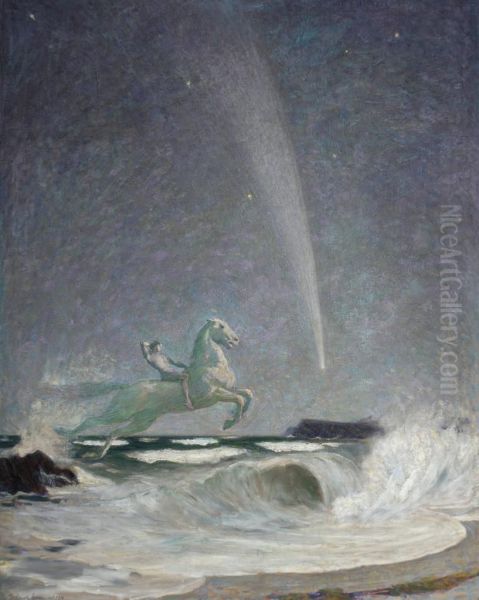 Wave Rider Oil Painting by Frederick Samuel Beaumont