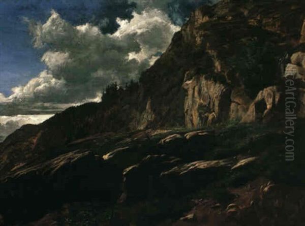 Landschaft Oberhalb Weesen by Johann Rudolf Koller