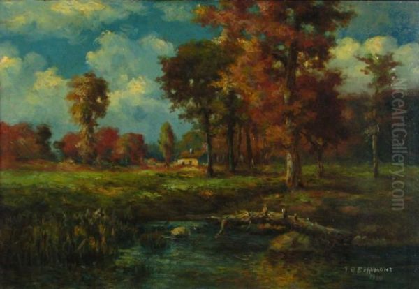 Rural Californiacottage Oil Painting by Thomas Dalton Beaumont