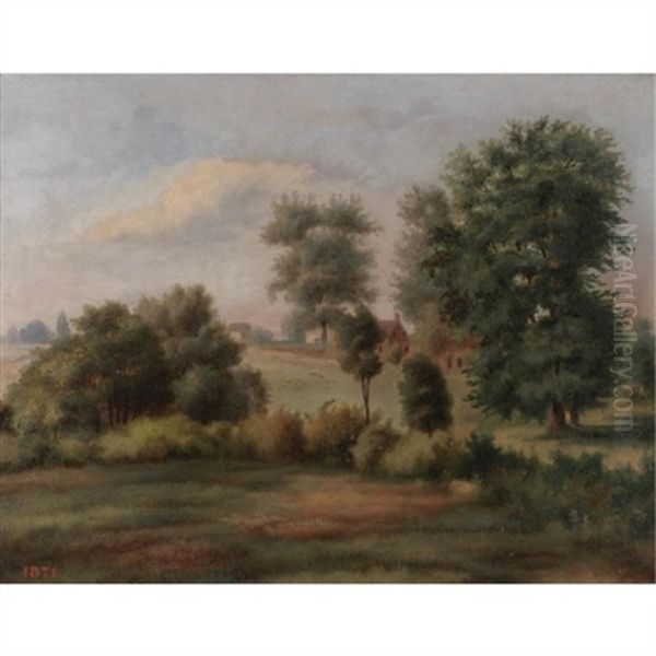 East Park, Near South Reservoir, Philadelphia Oil Painting by Augustus Kollner