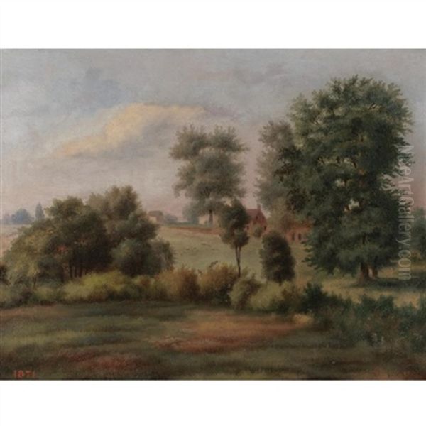 East Park, Near South Reservoir, Philadelphia Oil Painting by Augustus Kollner