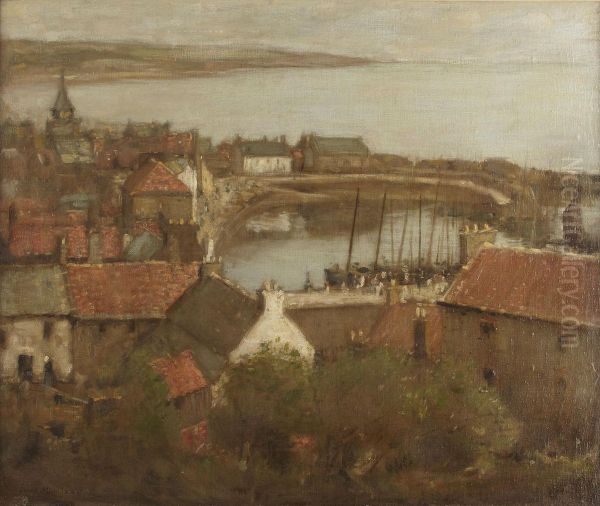 Stonehaven Oil Painting by Thomas Dalton Beaumont