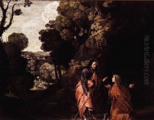 Noli Me Tangere Oil Painting by Johann (Hans) Konig