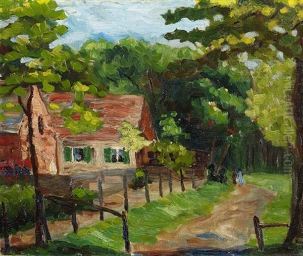 Am Waldrand Oil Painting by Leo von Koenig