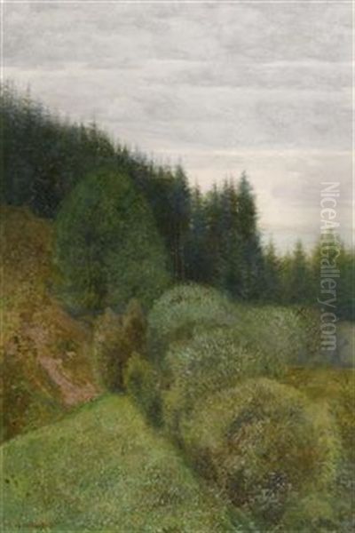 Am Waldrand Oil Painting by Friedrich Koenig