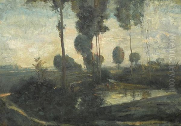 Oudshoorn Oil Painting by Willem Van Konijnenburg