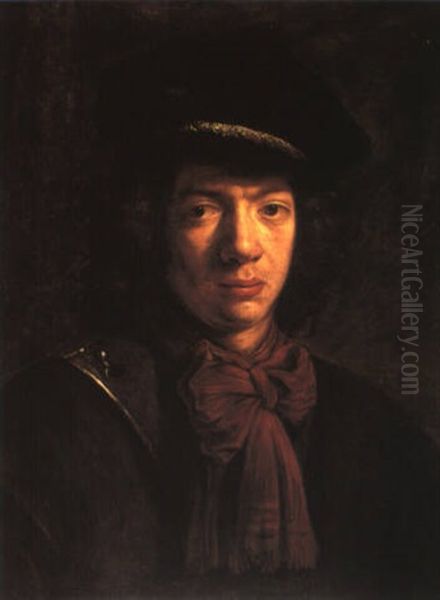 Portrait Of A Young Man Oil Painting by Daniel De Koninck