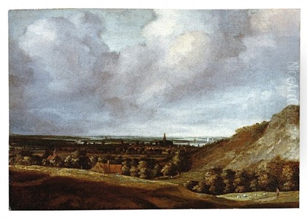 Paysage Avec Pelerin En Priere Oil Painting by Philips Koninck