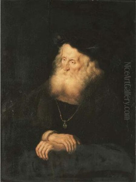 A Philosopher, Seated Oil Painting by Salomon Koninck