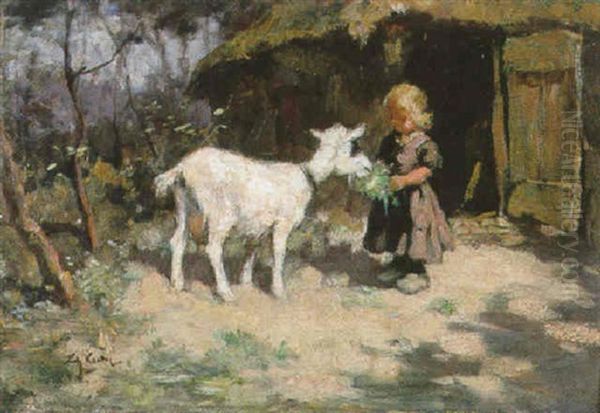 De Witte Geit Oil Painting by Edzard Koning