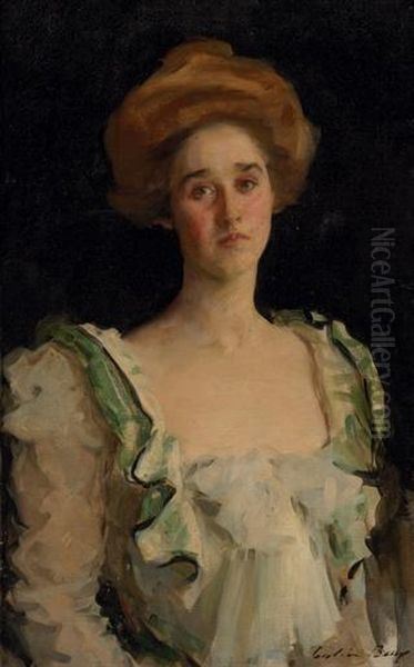 Portrait Of Mrs. Frank Mcfadden Oil Painting by Cecilia Beaux