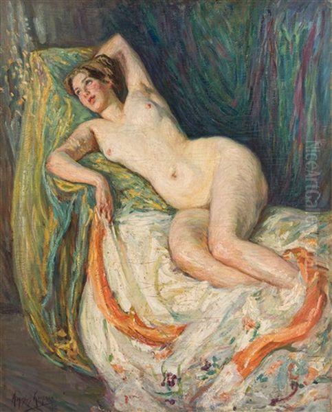 Nu Feminin Oil Painting by Augustus Koopman