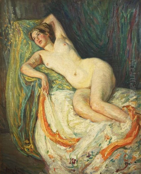 Nu Feminin Oil Painting by Augustus Koopman