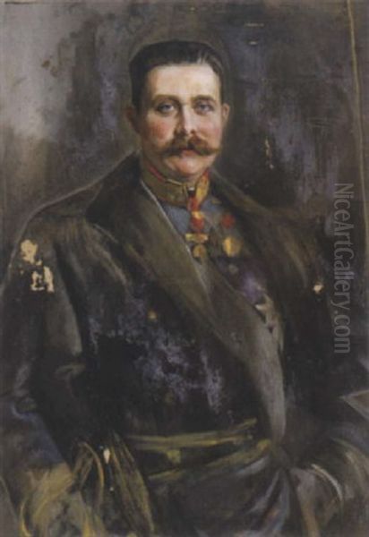 Erzherzog-thronfolger Franz Ferdinand Oil Painting by Joszi Arpad Koppay