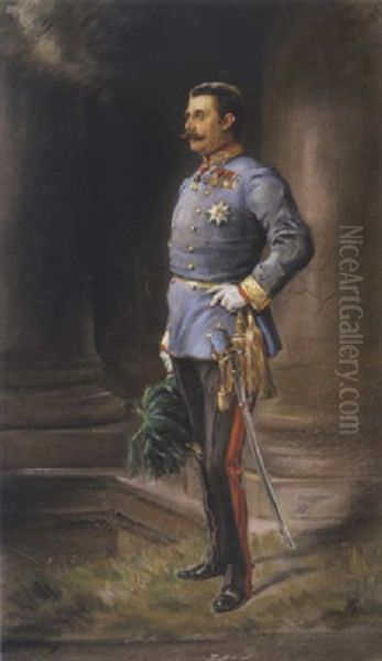 Erzherzog - Thronfolger Franz Ferdinand Oil Painting by Joszi Arpad Koppay