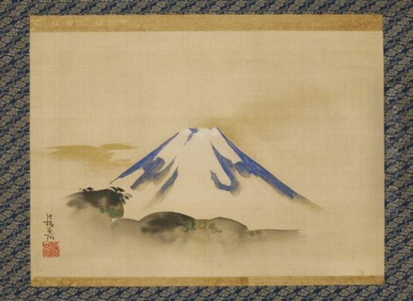 Mt. Fuji Oil Painting by Ogata Korin