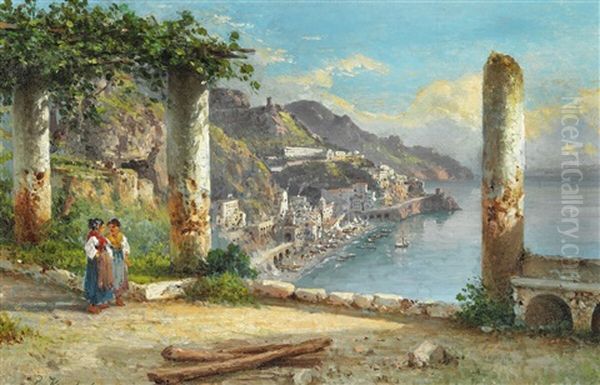 Amalfi Oil Painting by Peter Kornbeck