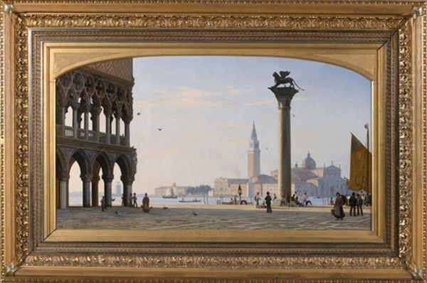 Place Saint-marc, Venise Oil Painting by Peter Kornbeck