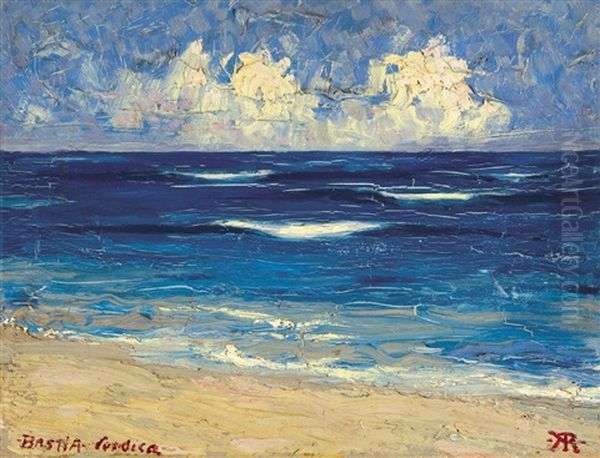 Endless Sea (corsica) Oil Painting by Aladar Koeroesfoei Kriesch