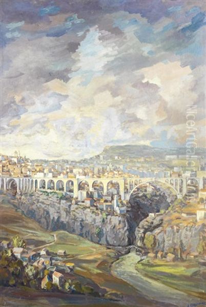 Aqueduct Oil Painting by Alexei Konstantinovich Korovin