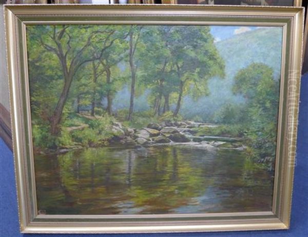 The Valley Of The Lyn Oil Painting by Henry Somers Kortright