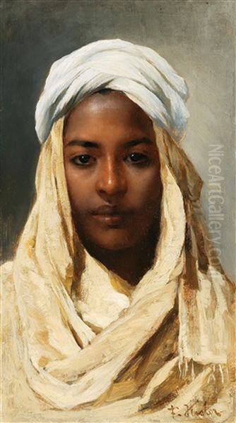 A Bedouin Oil Painting by Franz Xavier Kosler