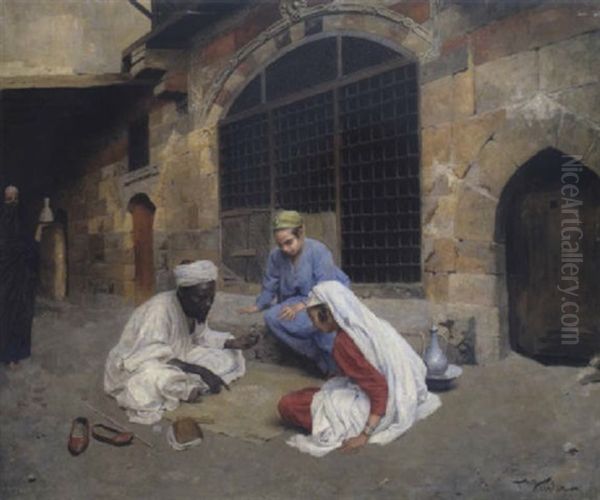 Der Wahrsager Oil Painting by Franz Xavier Kosler