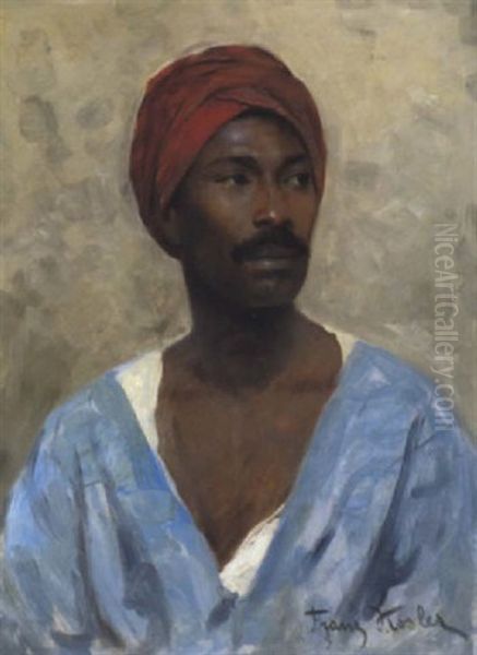 Portrait Eines Orientalen Oil Painting by Franz Xavier Kosler