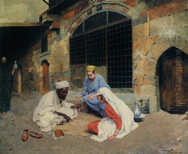 The Fortune Teller Oil Painting by Franz Xavier Kosler